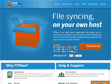 Tablet Screenshot of ftpbox.org